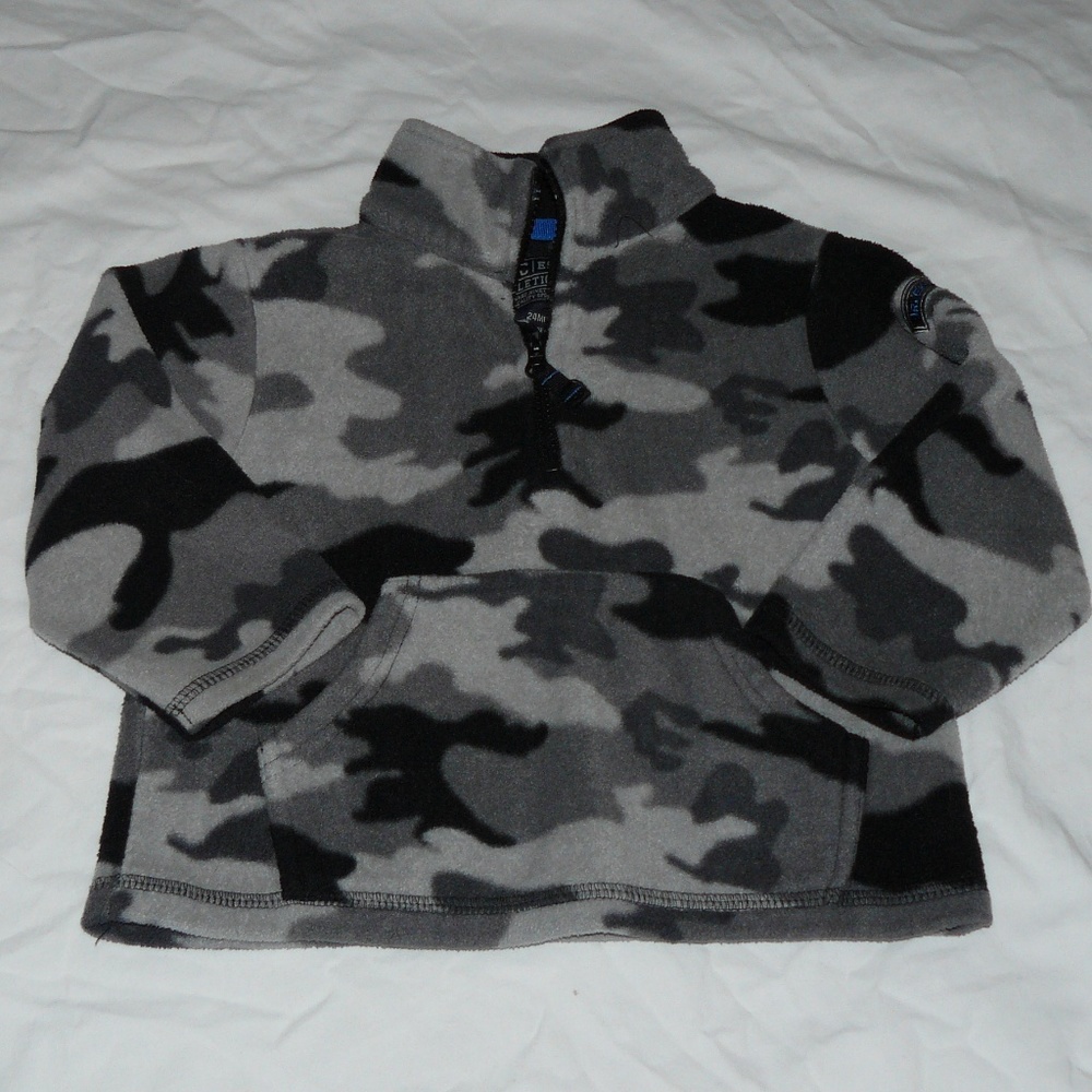 PLC Black & Gray Urban Camo Fleece Jacket, 24 mo